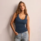 LUXE Lace Detailed Tank Top-Tanks-Krush Kandy, Women's Online Fashion Boutique Located in Phoenix, Arizona (Scottsdale Area)