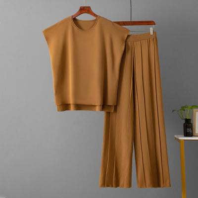 Ultimate Luxe Stretchy Tee & Pant Set-2 Piece Outfit Sets-Krush Kandy, Women's Online Fashion Boutique Located in Phoenix, Arizona (Scottsdale Area)