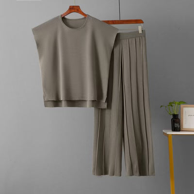 Ultimate Luxe Stretchy Tee & Pant Set-2 Piece Outfit Sets-Krush Kandy, Women's Online Fashion Boutique Located in Phoenix, Arizona (Scottsdale Area)