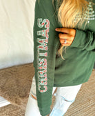 Merry Christmas Plaid Sweashirt-Krush Kandy, Women's Online Fashion Boutique Located in Phoenix, Arizona (Scottsdale Area)