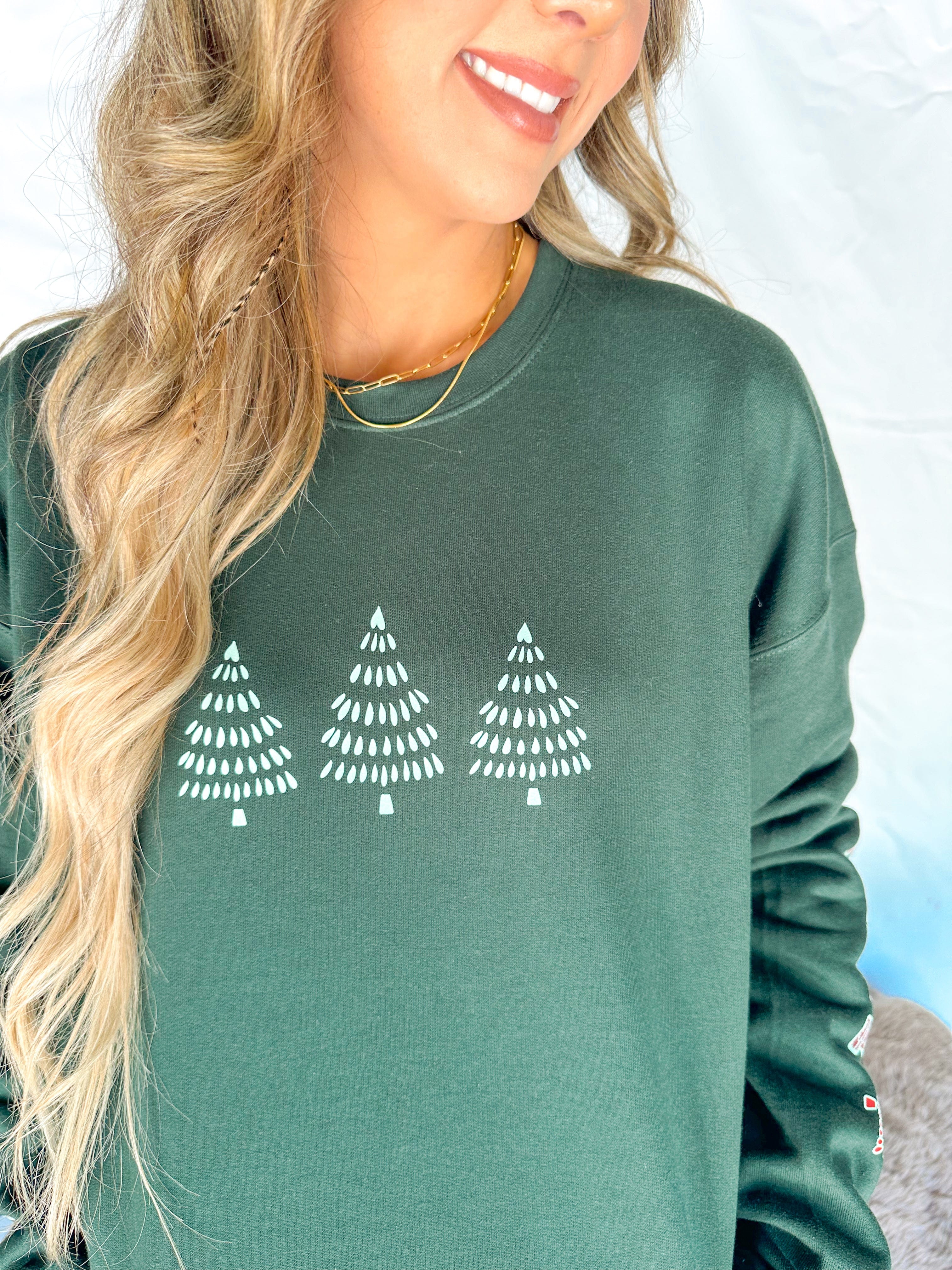 Merry Christmas Plaid Sweashirt-Krush Kandy, Women's Online Fashion Boutique Located in Phoenix, Arizona (Scottsdale Area)