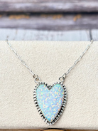 Long Heart Stone Slab Necklace MADE TO ORDER-Necklaces-Krush Kandy, Women's Online Fashion Boutique Located in Phoenix, Arizona (Scottsdale Area)