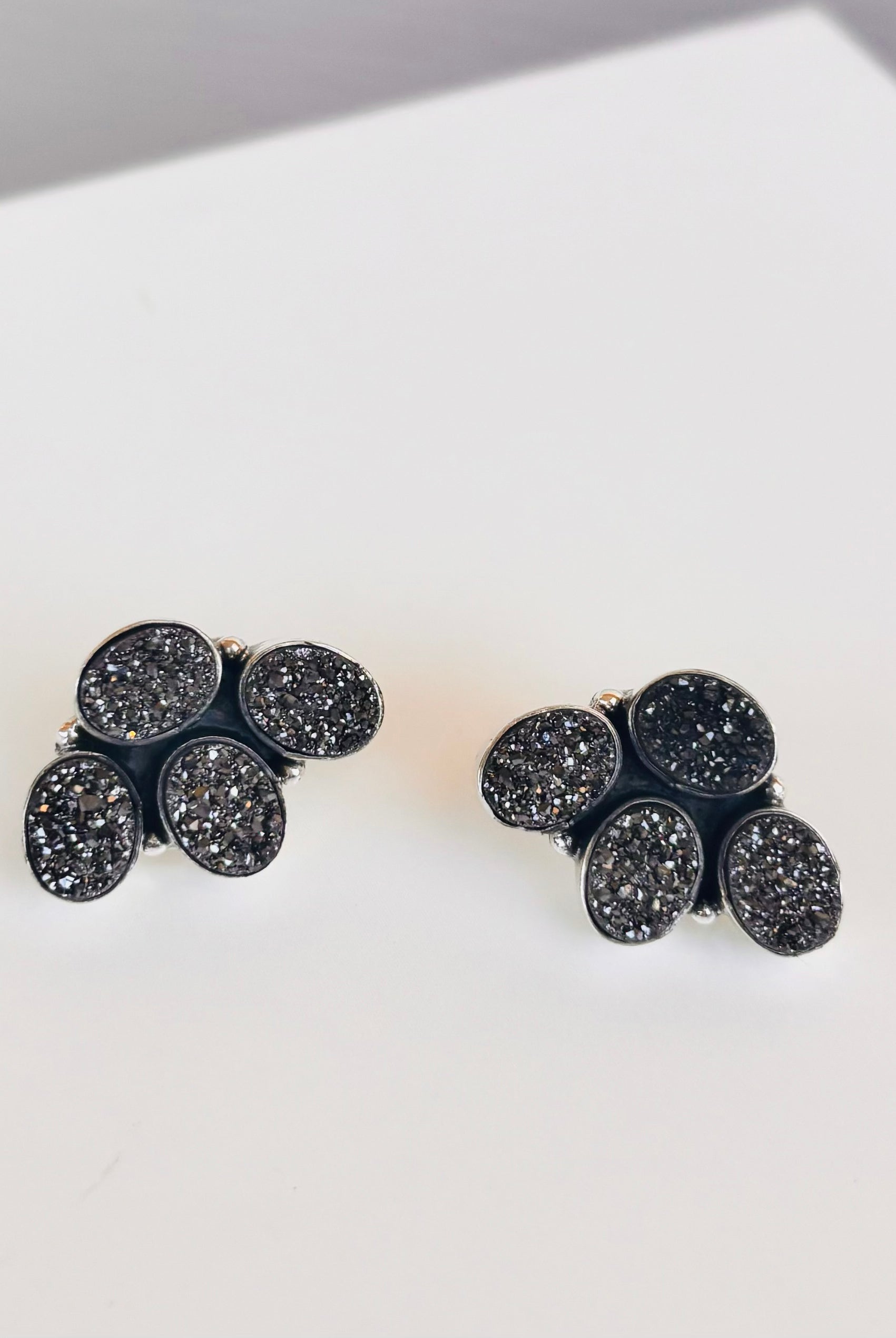 Little Druzy Cluster Stud Earrings-Earrings-Krush Kandy, Women's Online Fashion Boutique Located in Phoenix, Arizona (Scottsdale Area)