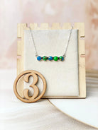 Peacock Dahlia One Of A Kind Necklaces-Necklaces-Krush Kandy, Women's Online Fashion Boutique Located in Phoenix, Arizona (Scottsdale Area)