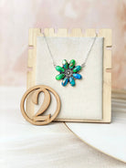 Peacock Dahlia Necklaces-Necklaces-Krush Kandy, Women's Online Fashion Boutique Located in Phoenix, Arizona (Scottsdale Area)
