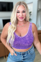 When and Where Reversible Ribbed Cropped Tank in Purple-Tanks-Krush Kandy, Women's Online Fashion Boutique Located in Phoenix, Arizona (Scottsdale Area)