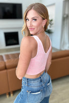 When and Where Reversible Ribbed Cropped Tank in Dusty Pink-Tanks-Krush Kandy, Women's Online Fashion Boutique Located in Phoenix, Arizona (Scottsdale Area)