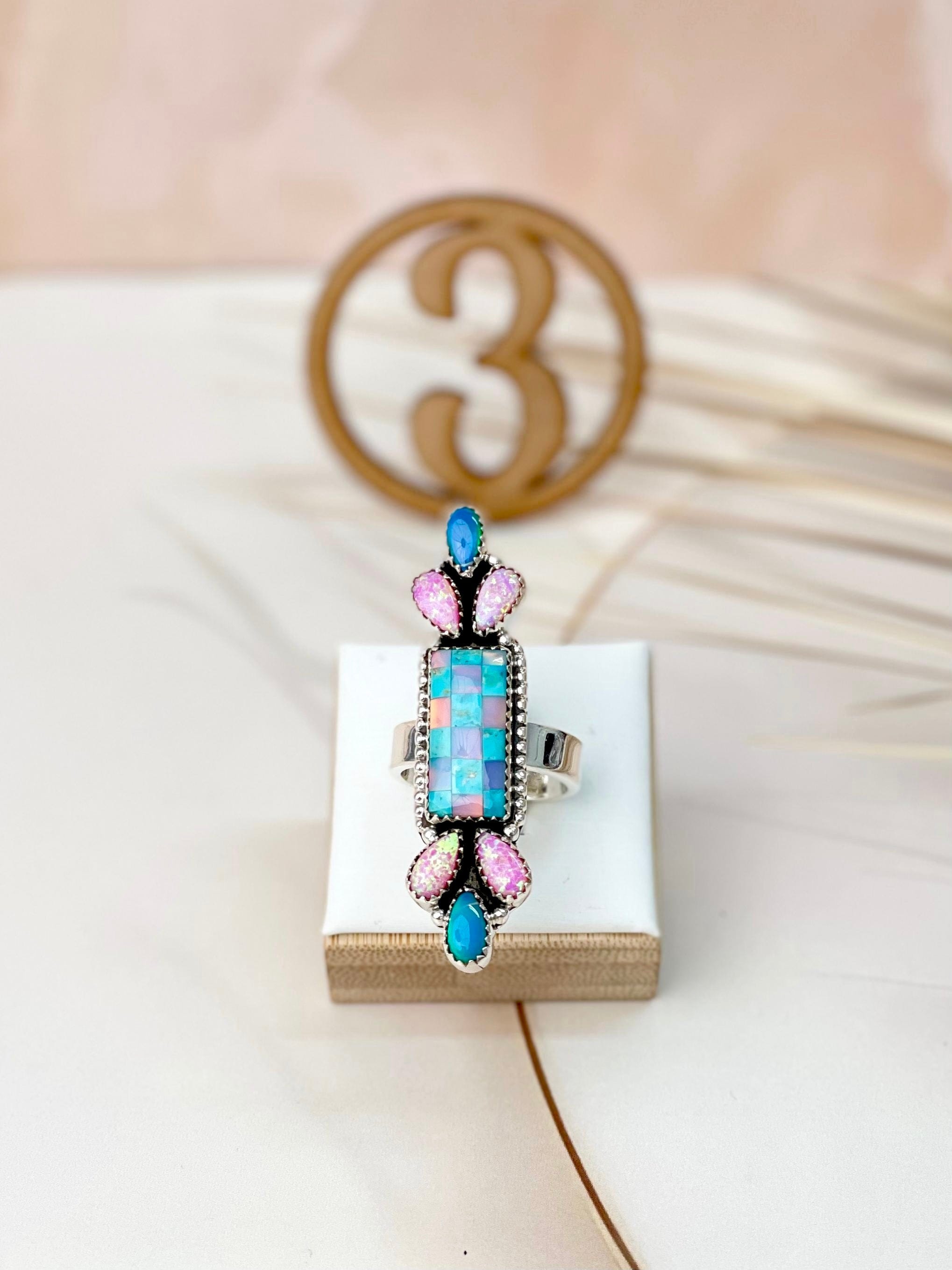 Only In Kandyland One Of A Kind Checkered Rings-Rings-Krush Kandy, Women's Online Fashion Boutique Located in Phoenix, Arizona (Scottsdale Area)