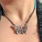 Bethany's Butterfly Sterling Silver Desert Pearl Necklaces-Necklaces-Krush Kandy, Women's Online Fashion Boutique Located in Phoenix, Arizona (Scottsdale Area)