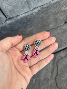 Sweet Spot Checkered Stone Earrings | PREORDER NOW OPEN-Drop Earrings-Krush Kandy, Women's Online Fashion Boutique Located in Phoenix, Arizona (Scottsdale Area)