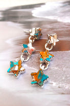 Star Trio Stone Drop Earrings-Earrings-Krush Kandy, Women's Online Fashion Boutique Located in Phoenix, Arizona (Scottsdale Area)