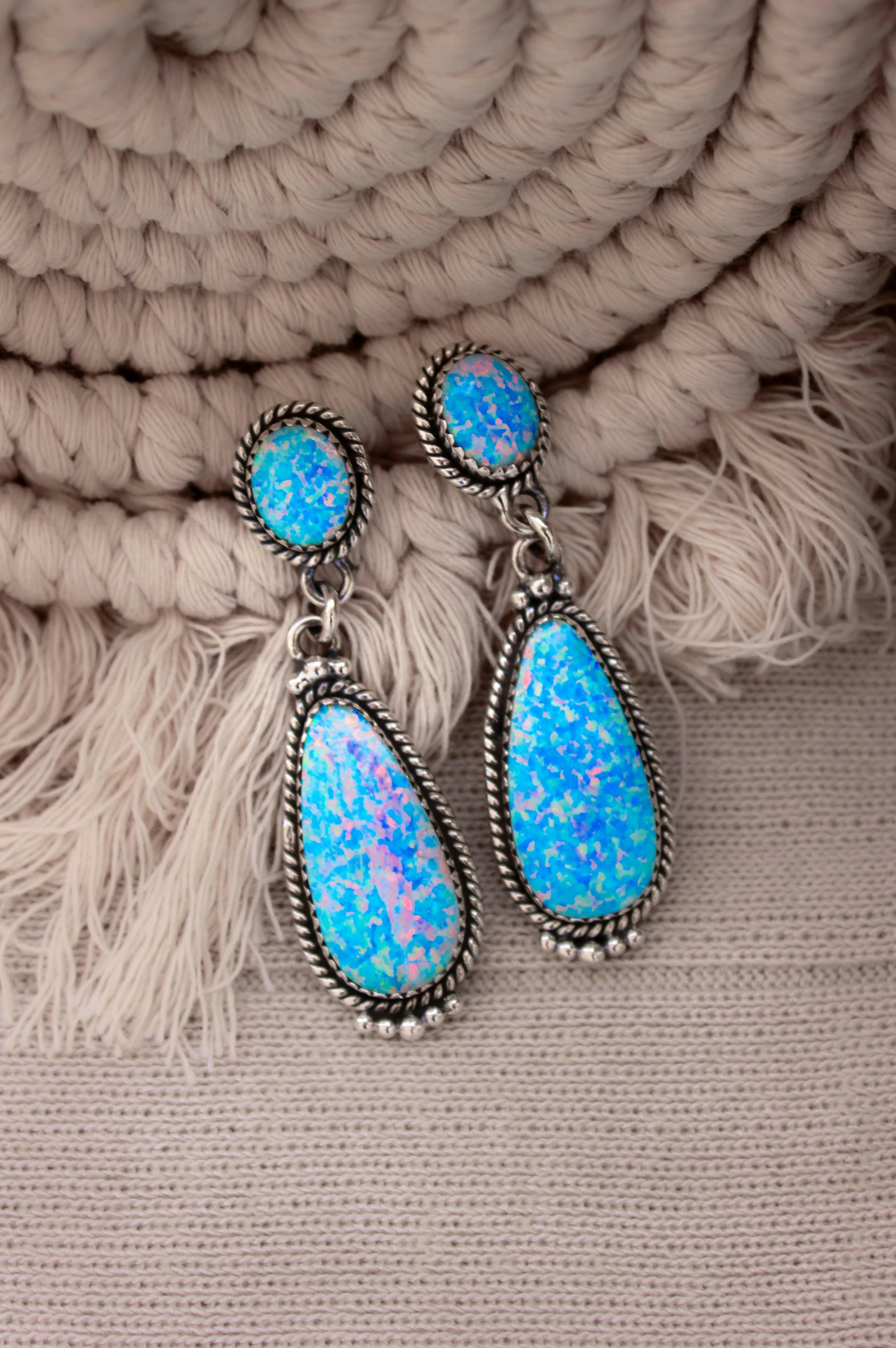 Stone Drop Earrings | Krush Exclusive-Drop Earrings-Krush Kandy, Women's Online Fashion Boutique Located in Phoenix, Arizona (Scottsdale Area)