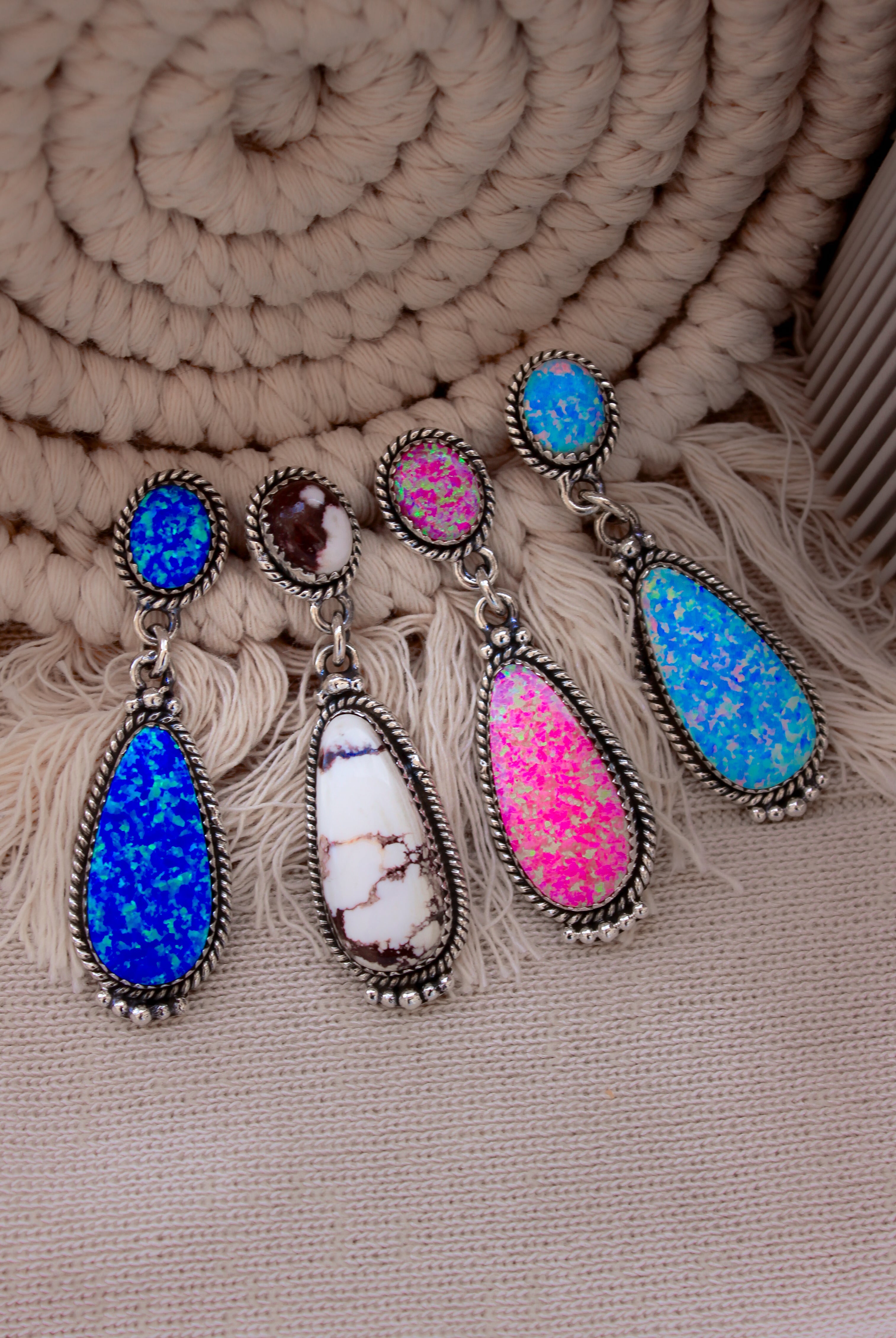 Stone Drop Earrings | Krush Exclusive-Earrings-Krush Kandy, Women's Online Fashion Boutique Located in Phoenix, Arizona (Scottsdale Area)