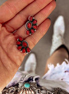 Cute Little Half Cluster Blossom Earrings-Earrings-Krush Kandy, Women's Online Fashion Boutique Located in Phoenix, Arizona (Scottsdale Area)