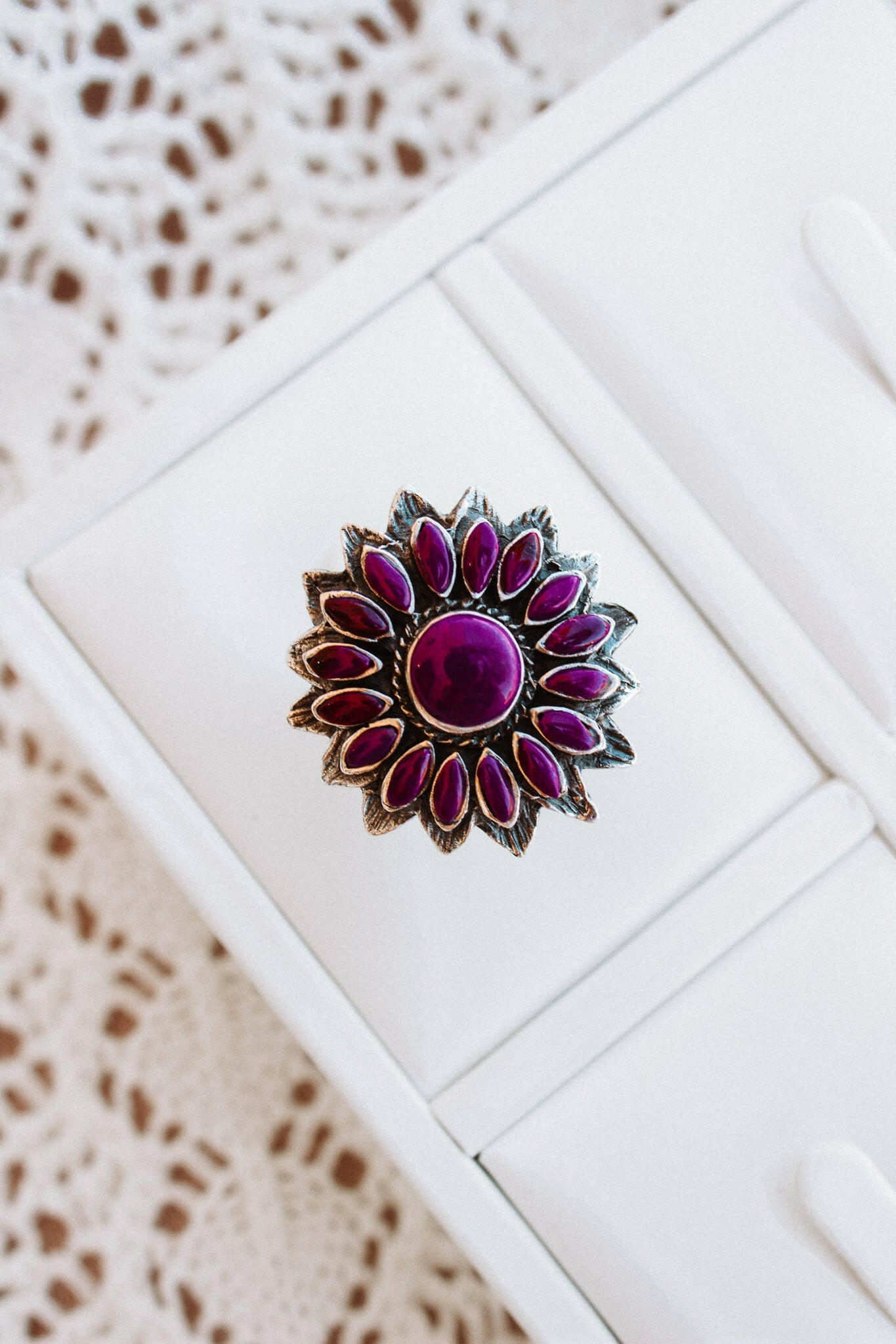 Sunflower Stone Ring-Cluster Rings-Krush Kandy, Women's Online Fashion Boutique Located in Phoenix, Arizona (Scottsdale Area)