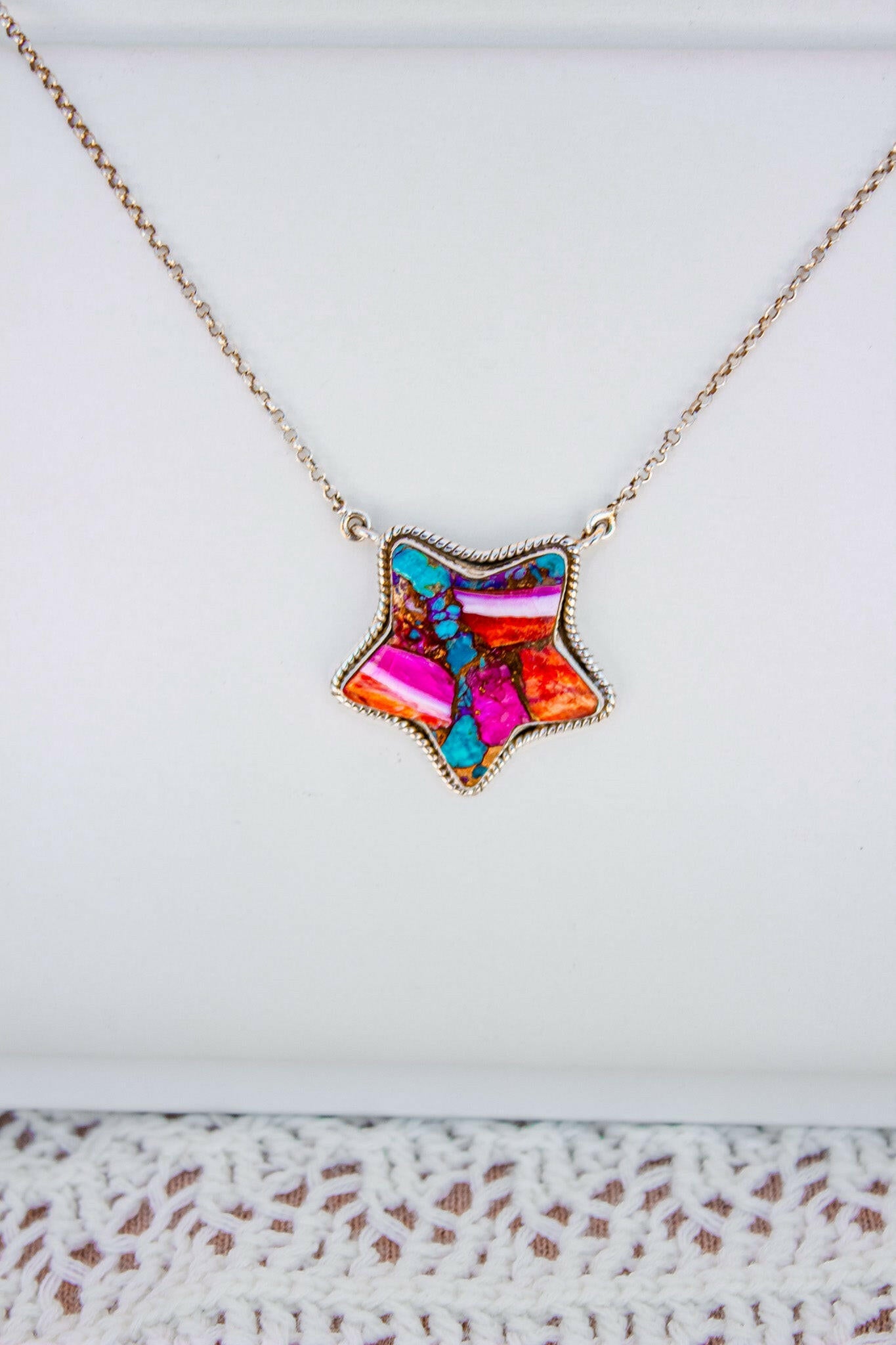 Jumbo Star Stone Necklace | Krush Exclusive-Chain Necklaces-Krush Kandy, Women's Online Fashion Boutique Located in Phoenix, Arizona (Scottsdale Area)