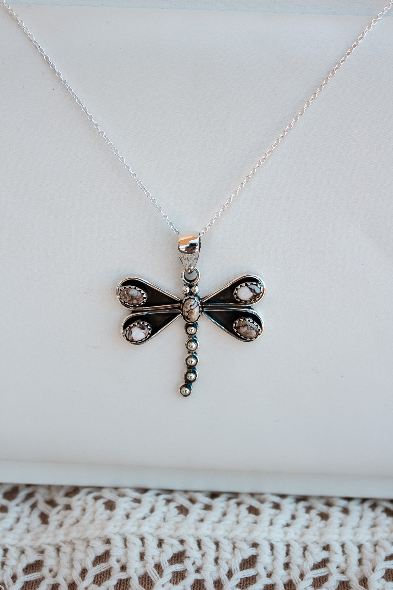 Natures Stone Dragonfly Pendants-Pendant Necklaces-Krush Kandy, Women's Online Fashion Boutique Located in Phoenix, Arizona (Scottsdale Area)