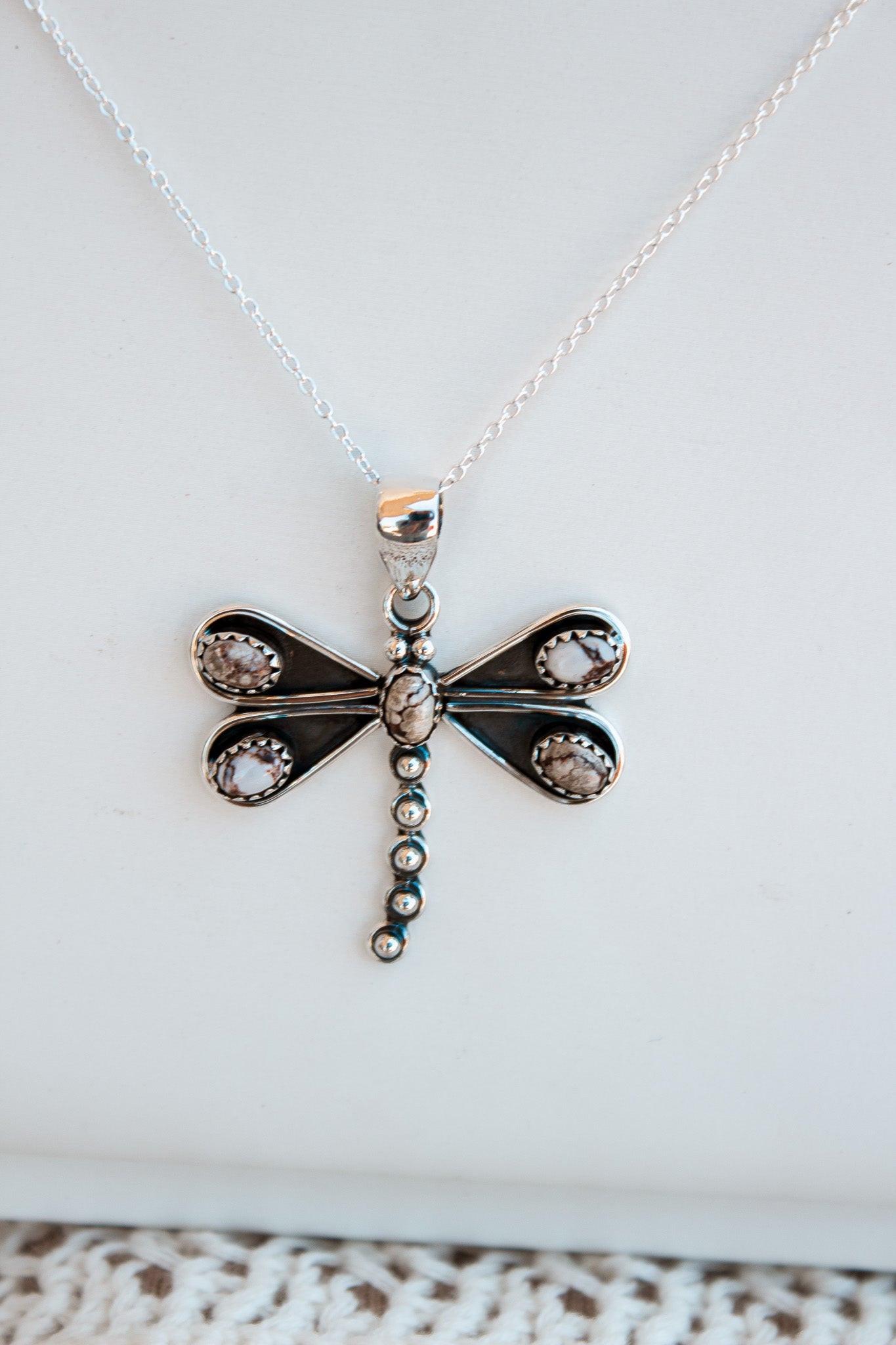 Natures Stone Dragonfly Pendants-Pendant Necklaces-Krush Kandy, Women's Online Fashion Boutique Located in Phoenix, Arizona (Scottsdale Area)