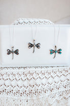 Natures Stone Dragonfly Pendants-Pendant Necklaces-Krush Kandy, Women's Online Fashion Boutique Located in Phoenix, Arizona (Scottsdale Area)