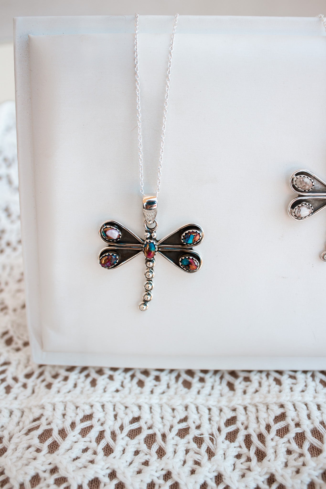 Natures Stone Dragonfly Pendants-Pendant Necklaces-Krush Kandy, Women's Online Fashion Boutique Located in Phoenix, Arizona (Scottsdale Area)