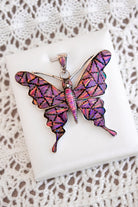 Aurora Butterfly Stone Pendant-Pendant Necklaces-Krush Kandy, Women's Online Fashion Boutique Located in Phoenix, Arizona (Scottsdale Area)