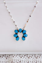 Dyed Moonstone & Druzy Horseshoe Necklaces-Chain Necklaces-Krush Kandy, Women's Online Fashion Boutique Located in Phoenix, Arizona (Scottsdale Area)