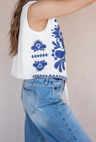 Callie Chic Embroidered Vest-Vests-Krush Kandy, Women's Online Fashion Boutique Located in Phoenix, Arizona (Scottsdale Area)