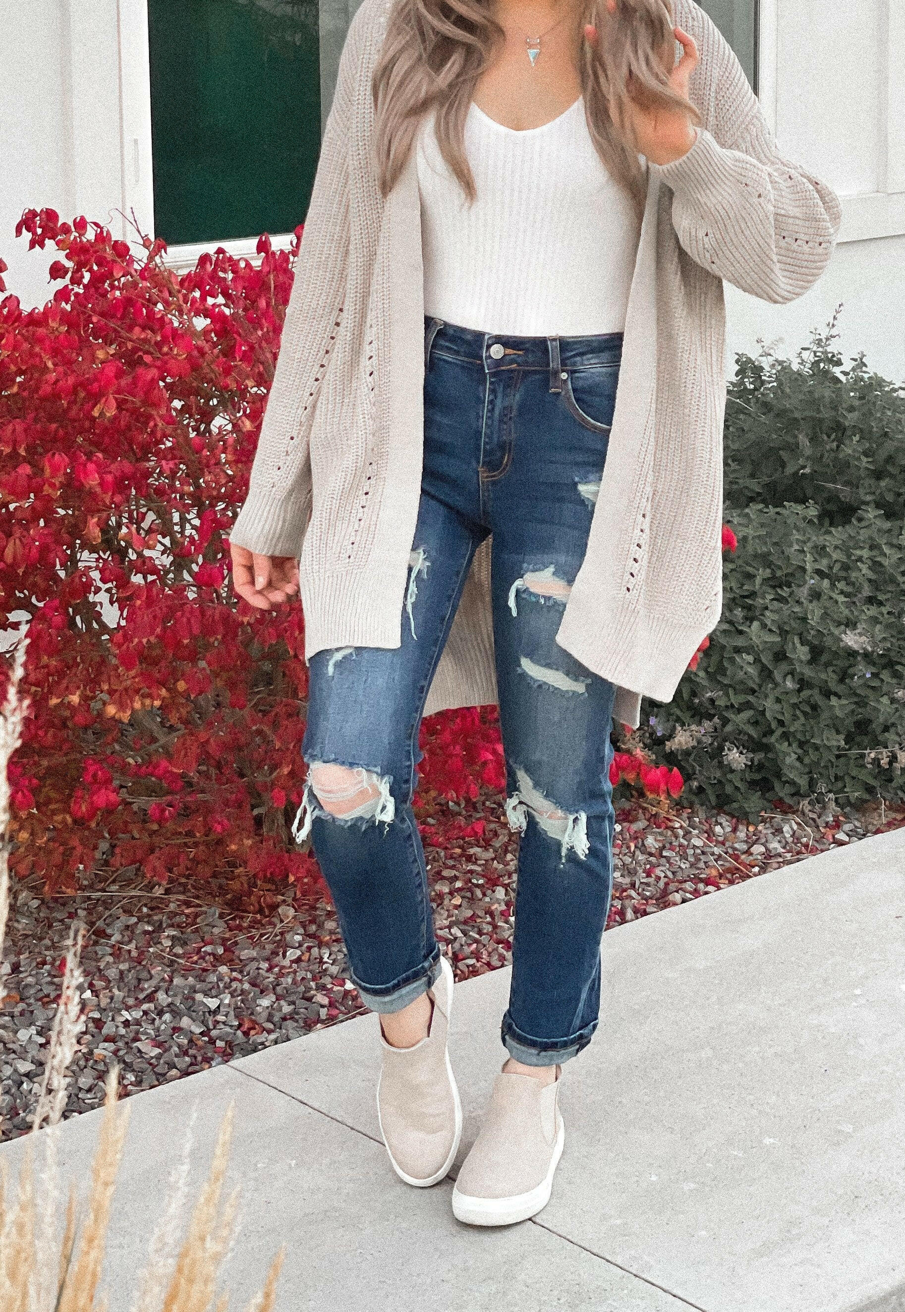 (S-2X, 4 Colors!) Drop Sleeve Cable Knit Cardigan-Cardigans-Krush Kandy, Women's Online Fashion Boutique Located in Phoenix, Arizona (Scottsdale Area)