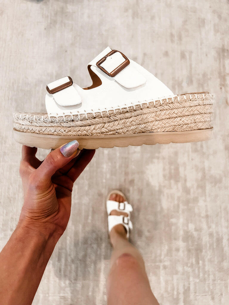 Santorini Escape Slide-On Sandals-Sandals-Krush Kandy, Women's Online Fashion Boutique Located in Phoenix, Arizona (Scottsdale Area)