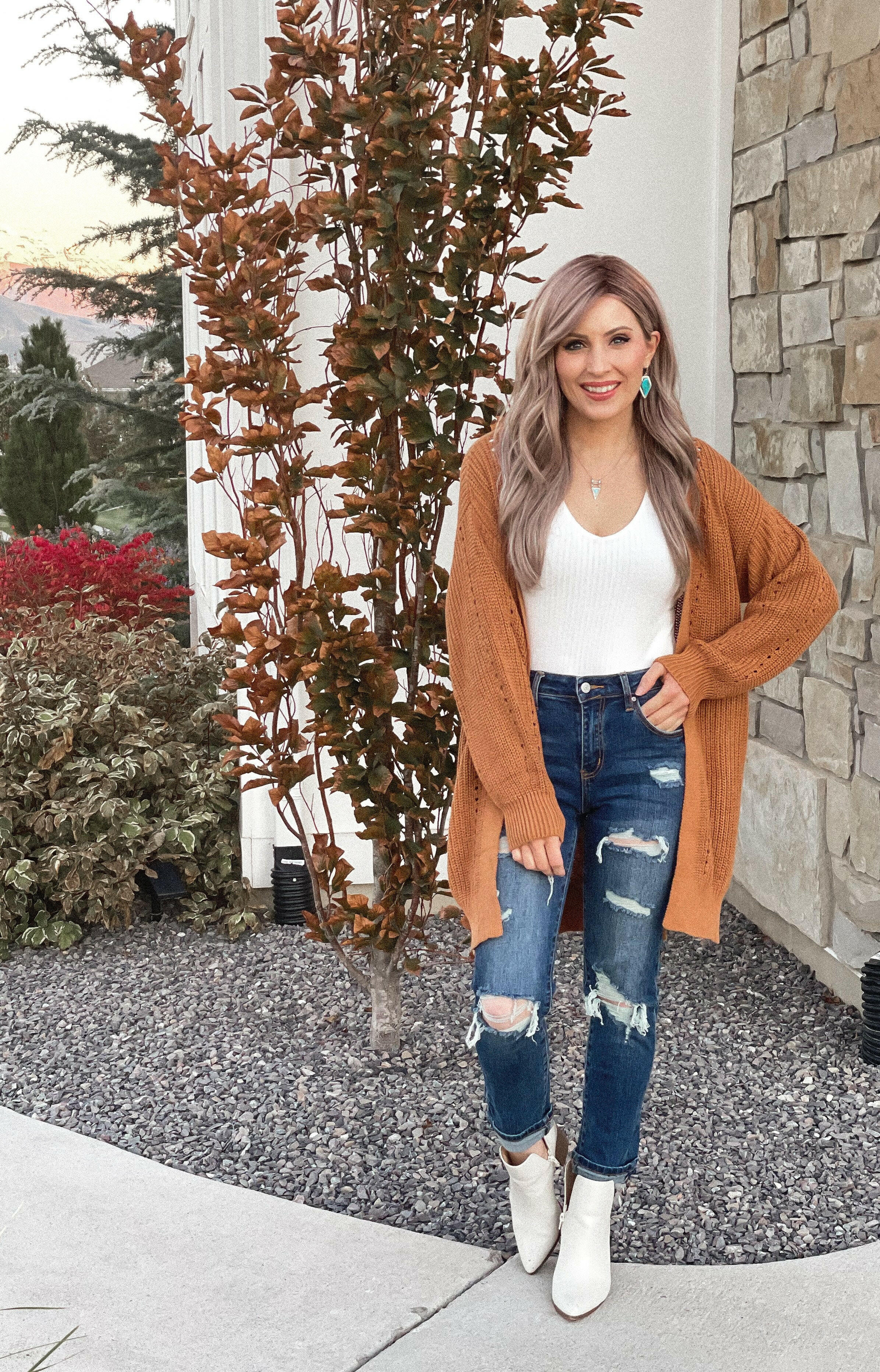 (S-2X, 4 Colors!) Drop Sleeve Cable Knit Cardigan-Cardigans-Krush Kandy, Women's Online Fashion Boutique Located in Phoenix, Arizona (Scottsdale Area)