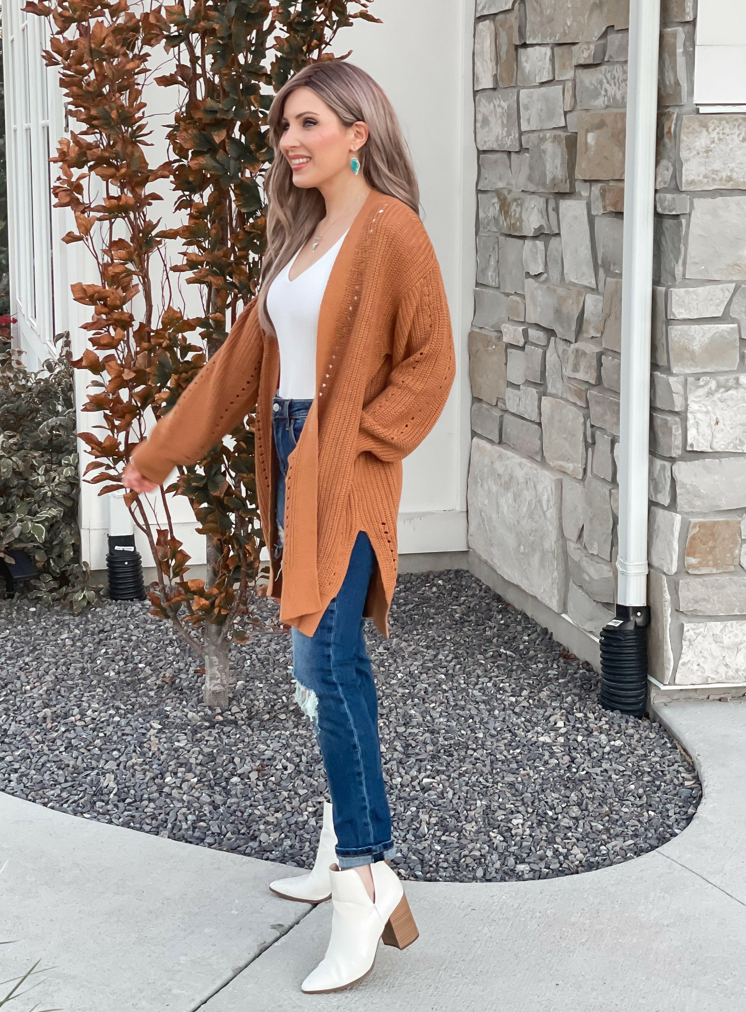 (S-2X, 4 Colors!) Drop Sleeve Cable Knit Cardigan-Cardigans-Krush Kandy, Women's Online Fashion Boutique Located in Phoenix, Arizona (Scottsdale Area)