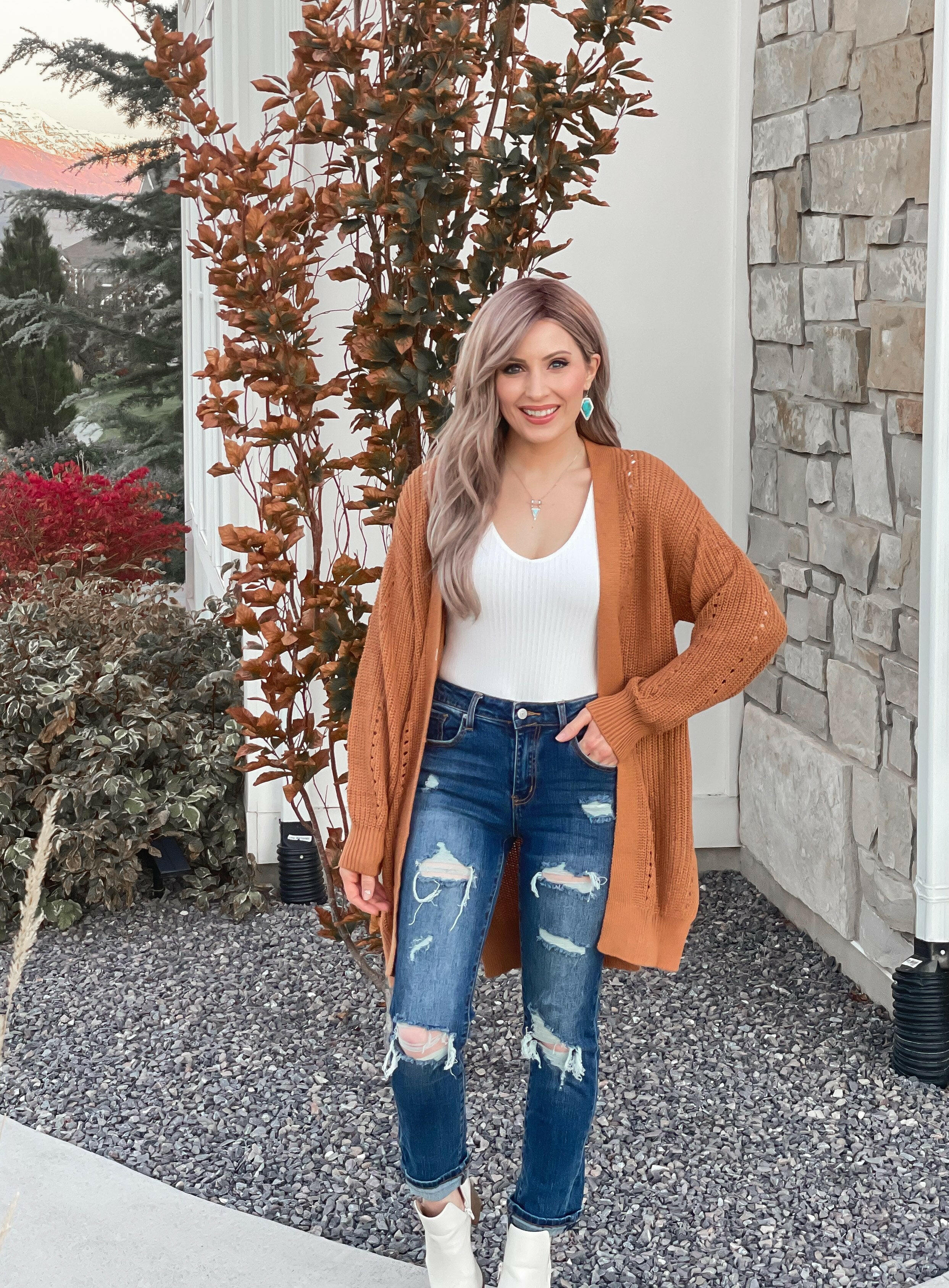 (S-2X, 4 Colors!) Drop Sleeve Cable Knit Cardigan-Cardigans-Krush Kandy, Women's Online Fashion Boutique Located in Phoenix, Arizona (Scottsdale Area)
