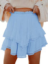 Delicate Viral Ruffle Lace Trim Skirt-Skirts-Krush Kandy, Women's Online Fashion Boutique Located in Phoenix, Arizona (Scottsdale Area)