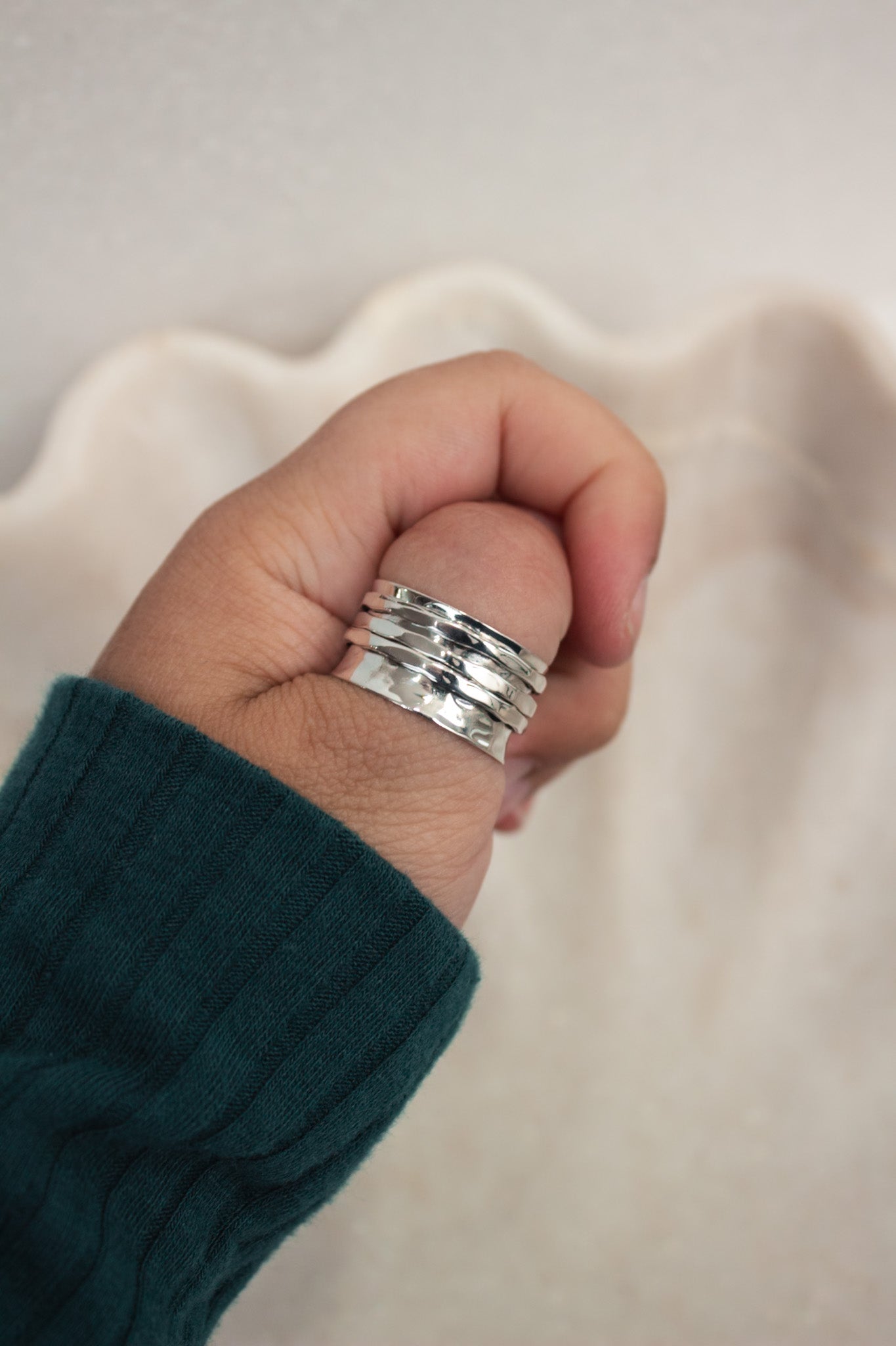 In The Details Solid Sterling Spinner Ring-Spinner Rings-Krush Kandy, Women's Online Fashion Boutique Located in Phoenix, Arizona (Scottsdale Area)