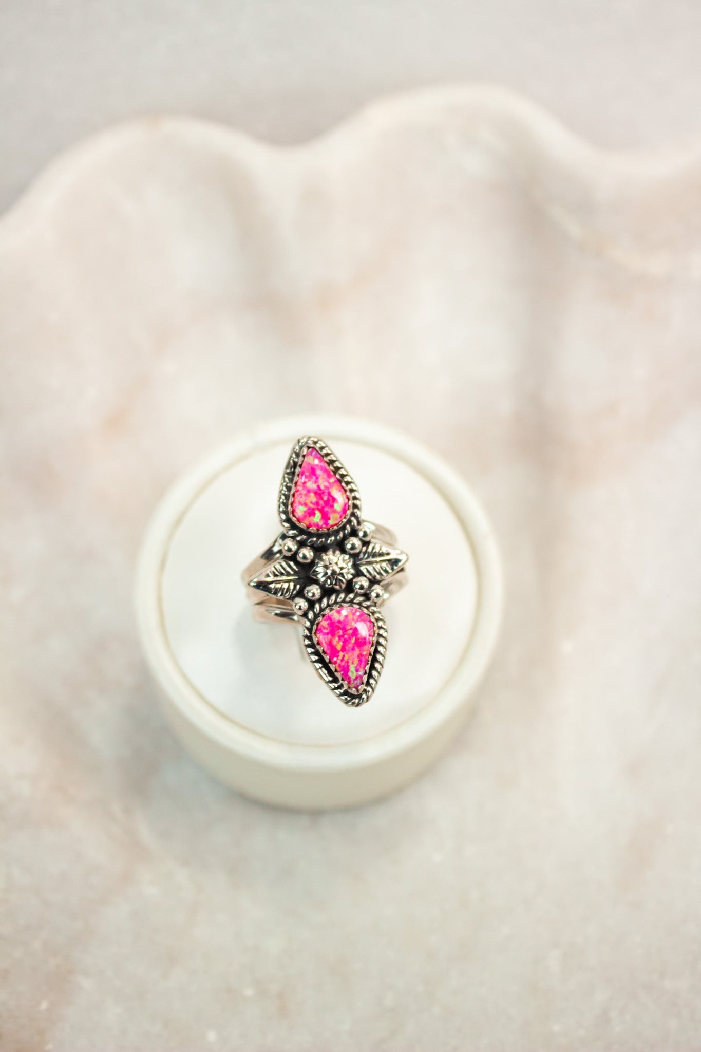 Neon Opal Pink Friday Ring | PREORDER Krush Exclusive-Crawler Rings-Krush Kandy, Women's Online Fashion Boutique Located in Phoenix, Arizona (Scottsdale Area)