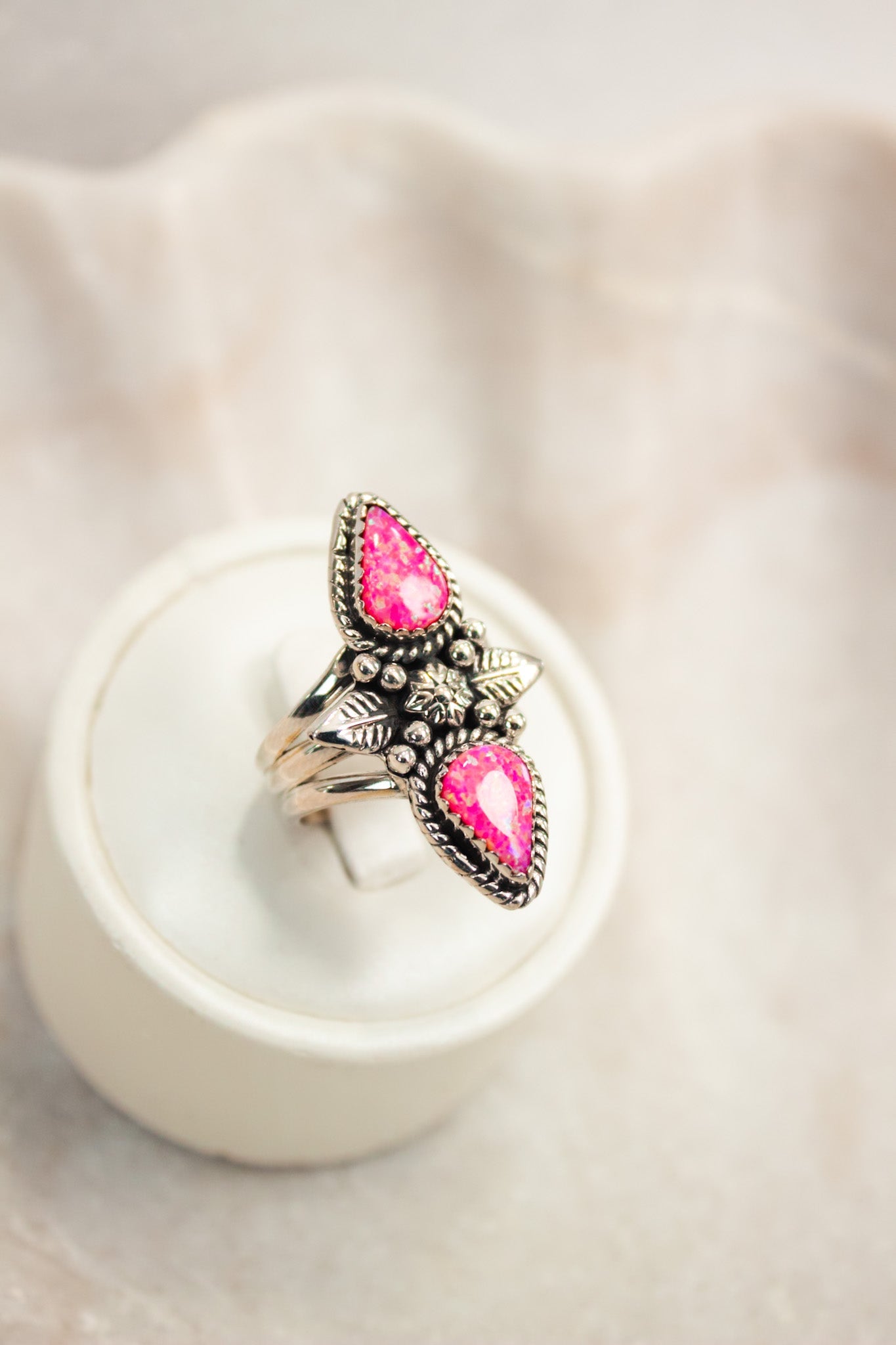 Neon Opal Pink Friday Ring | PREORDER Krush Exclusive-Crawler Rings-Krush Kandy, Women's Online Fashion Boutique Located in Phoenix, Arizona (Scottsdale Area)