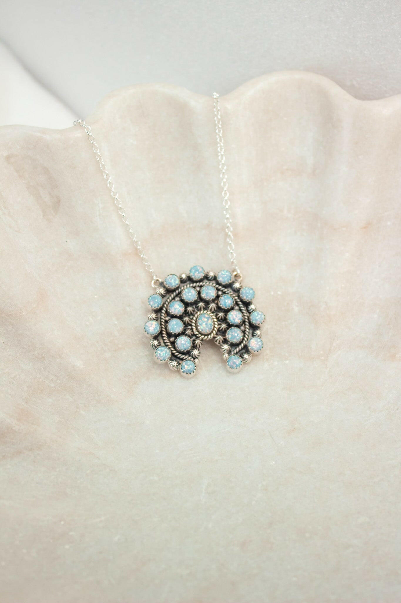 Mini Concho Stone Necklaces-Chain Necklaces-Krush Kandy, Women's Online Fashion Boutique Located in Phoenix, Arizona (Scottsdale Area)