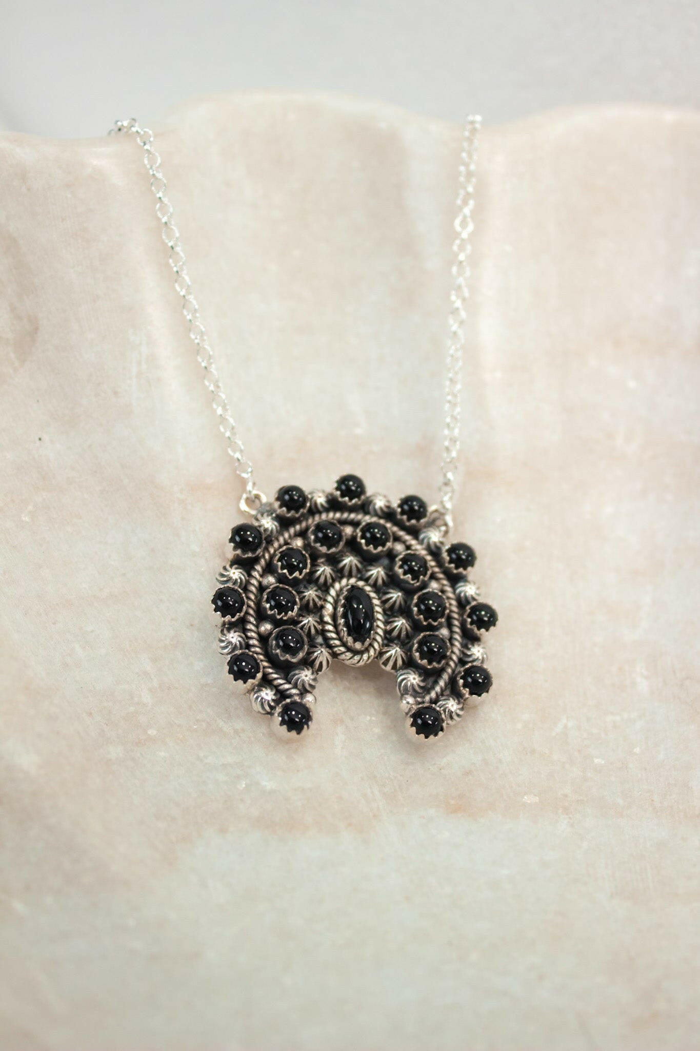 Mini Concho Stone Necklaces-Chain Necklaces-Krush Kandy, Women's Online Fashion Boutique Located in Phoenix, Arizona (Scottsdale Area)