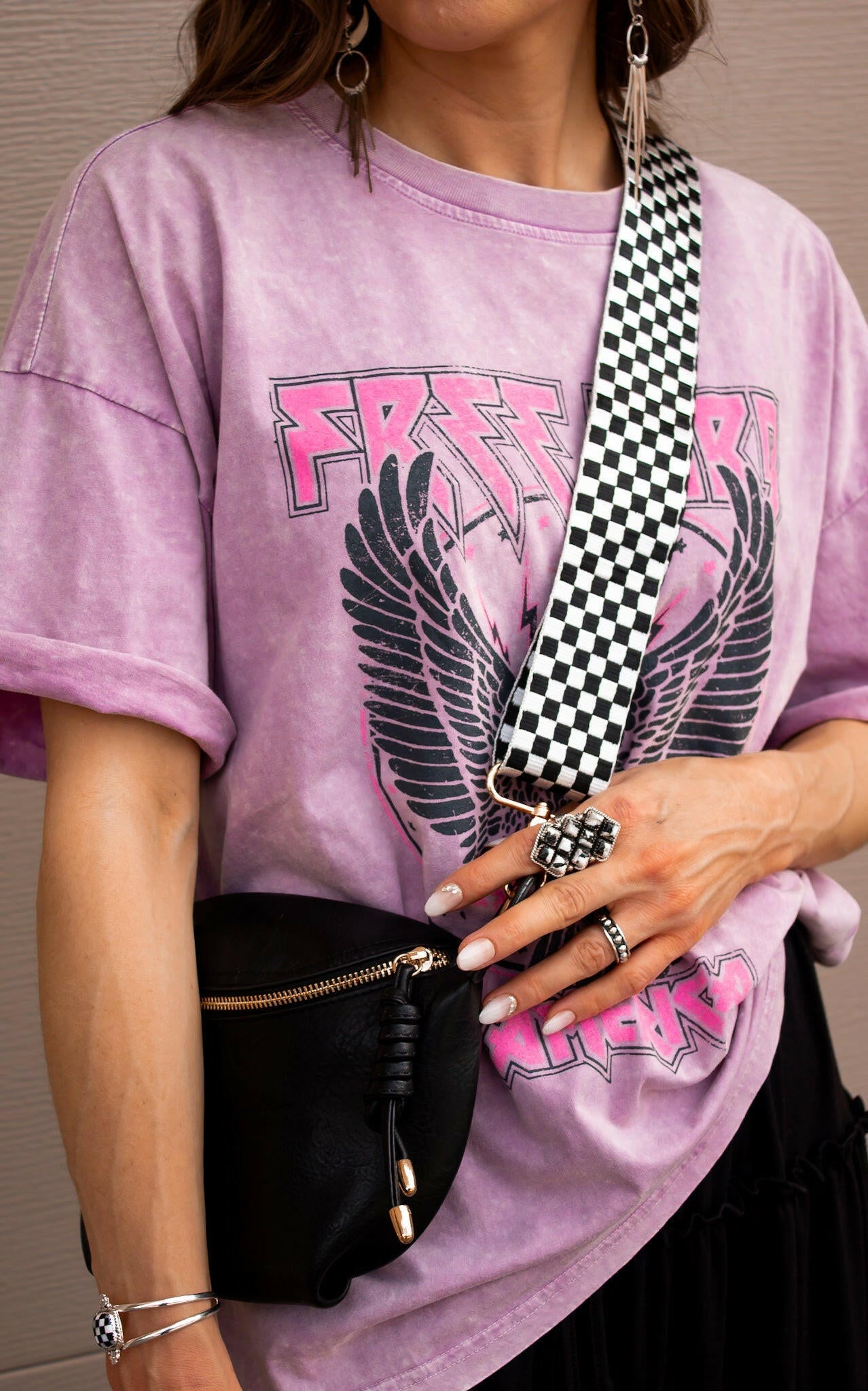 Checkered Guitar Strap-Straps-Krush Kandy, Women's Online Fashion Boutique Located in Phoenix, Arizona (Scottsdale Area)