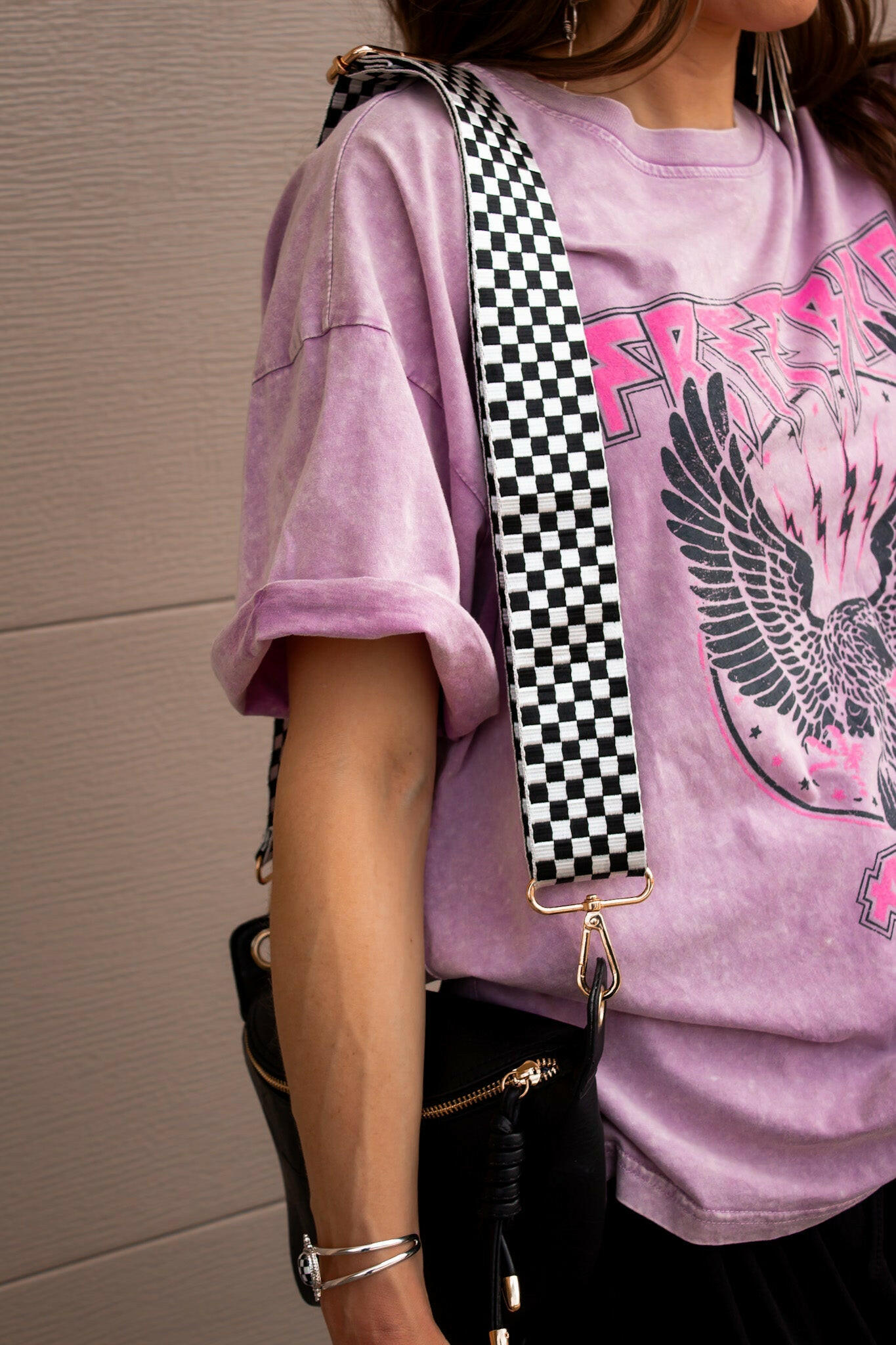 Checkered Guitar Strap-Straps-Krush Kandy, Women's Online Fashion Boutique Located in Phoenix, Arizona (Scottsdale Area)