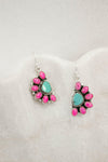Half Opal Cluster Stone Earrings-Stud Earrings-Krush Kandy, Women's Online Fashion Boutique Located in Phoenix, Arizona (Scottsdale Area)