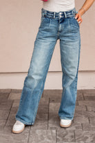 Kancan High Waist Wide Leg Jeans-Jeans-Krush Kandy, Women's Online Fashion Boutique Located in Phoenix, Arizona (Scottsdale Area)