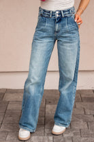 Kancan High Waist Wide Leg Jeans-Denim-Krush Kandy, Women's Online Fashion Boutique Located in Phoenix, Arizona (Scottsdale Area)