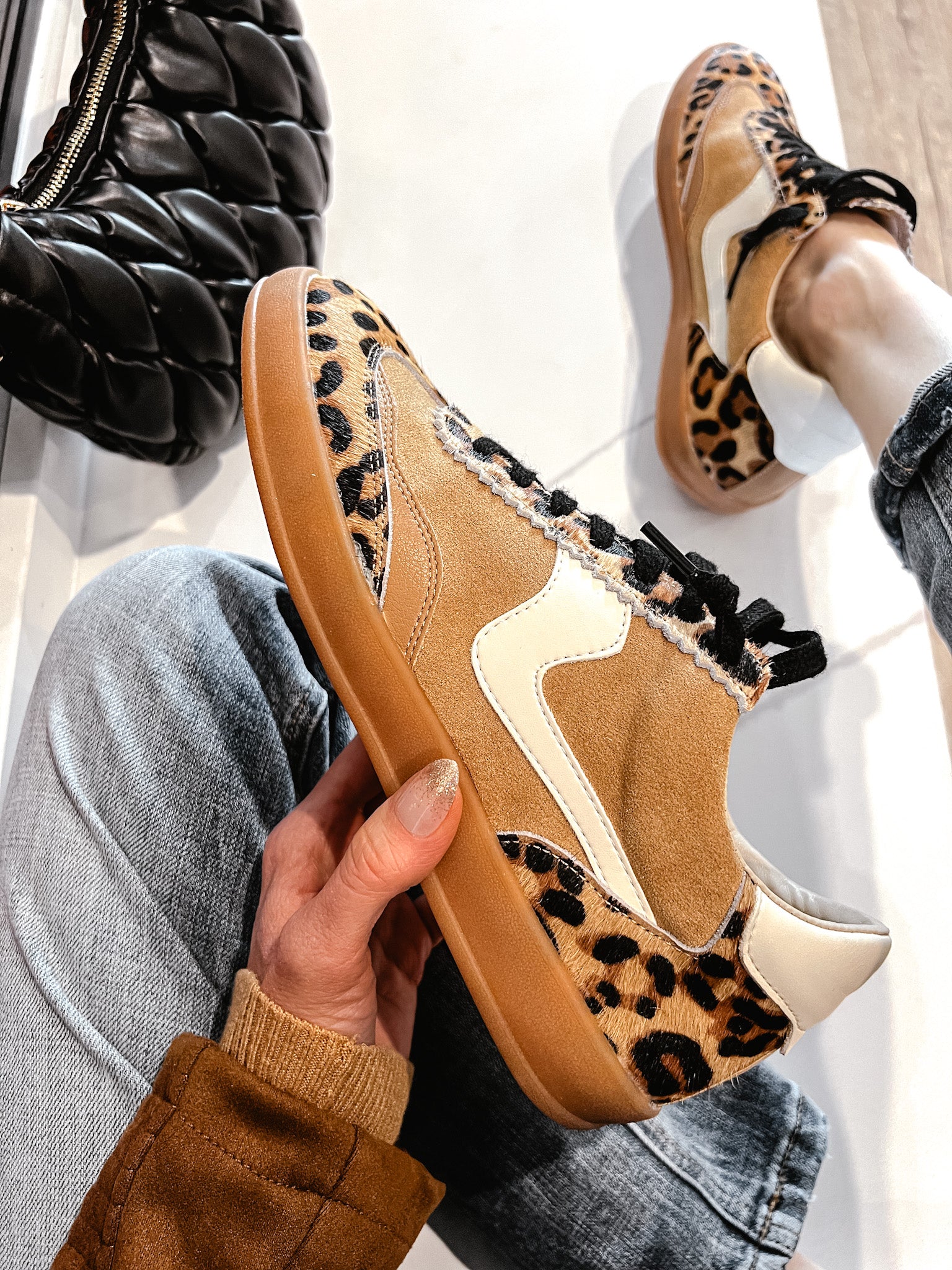 Wild Stride Leopard Sneakers-Sneakers-Krush Kandy, Women's Online Fashion Boutique Located in Phoenix, Arizona (Scottsdale Area)