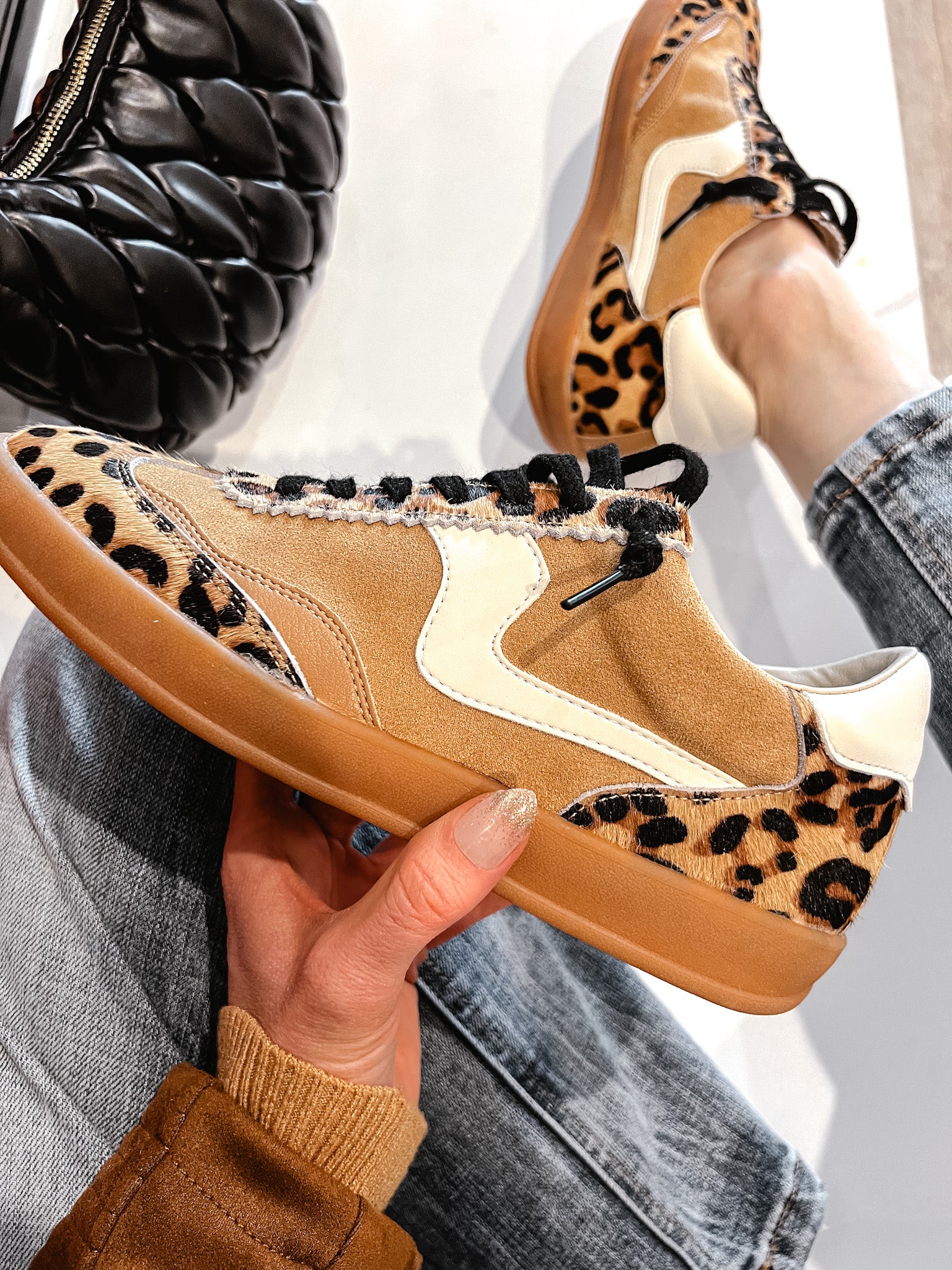 Wild Stride Leopard Sneakers-Sneakers-Krush Kandy, Women's Online Fashion Boutique Located in Phoenix, Arizona (Scottsdale Area)