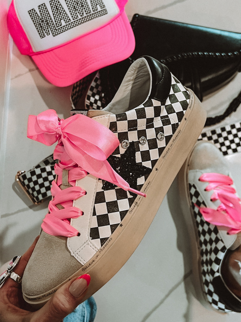 KRUSH KANDY EXCLUSIVE: Harley's Checkmate Sneaker-Sneakers-Krush Kandy, Women's Online Fashion Boutique Located in Phoenix, Arizona (Scottsdale Area)