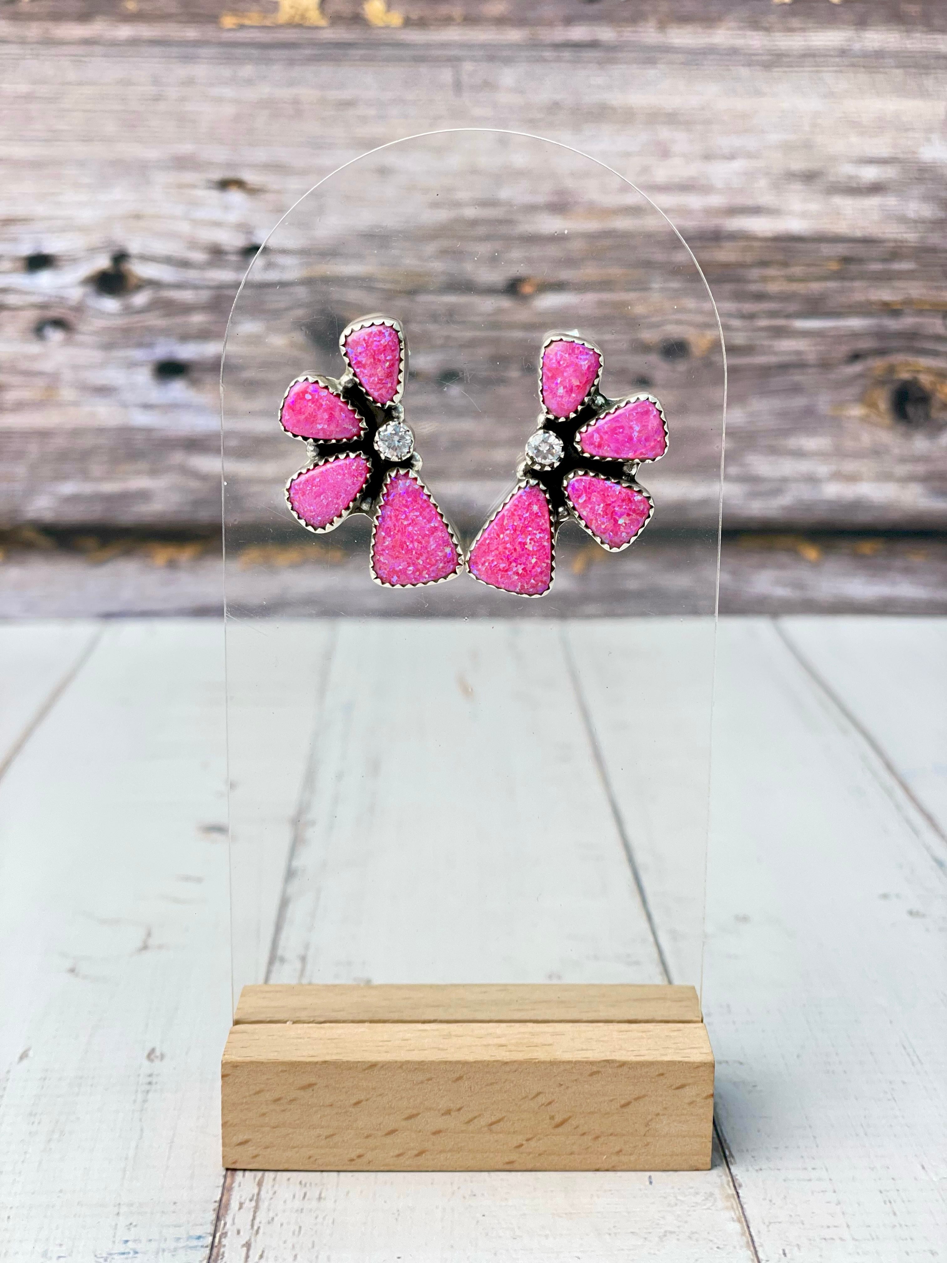 Summer Lovin Half Cluster Earrings-Earrings-Krush Kandy, Women's Online Fashion Boutique Located in Phoenix, Arizona (Scottsdale Area)