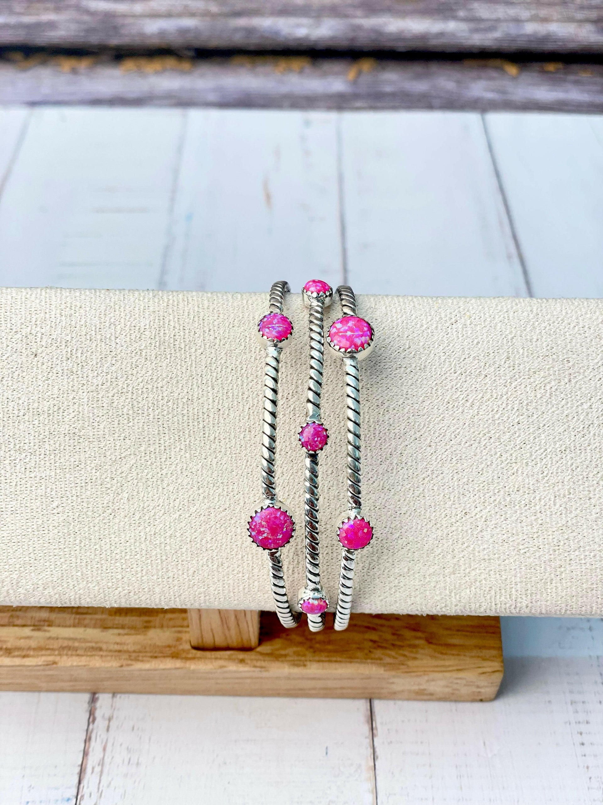 Deeply Rooted Sterling Rope Stone Cuff-Earrings-Krush Kandy, Women's Online Fashion Boutique Located in Phoenix, Arizona (Scottsdale Area)