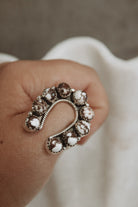 Small Horseshoe Sterling Silver Cluster Ring-Cluster Rings-Krush Kandy, Women's Online Fashion Boutique Located in Phoenix, Arizona (Scottsdale Area)