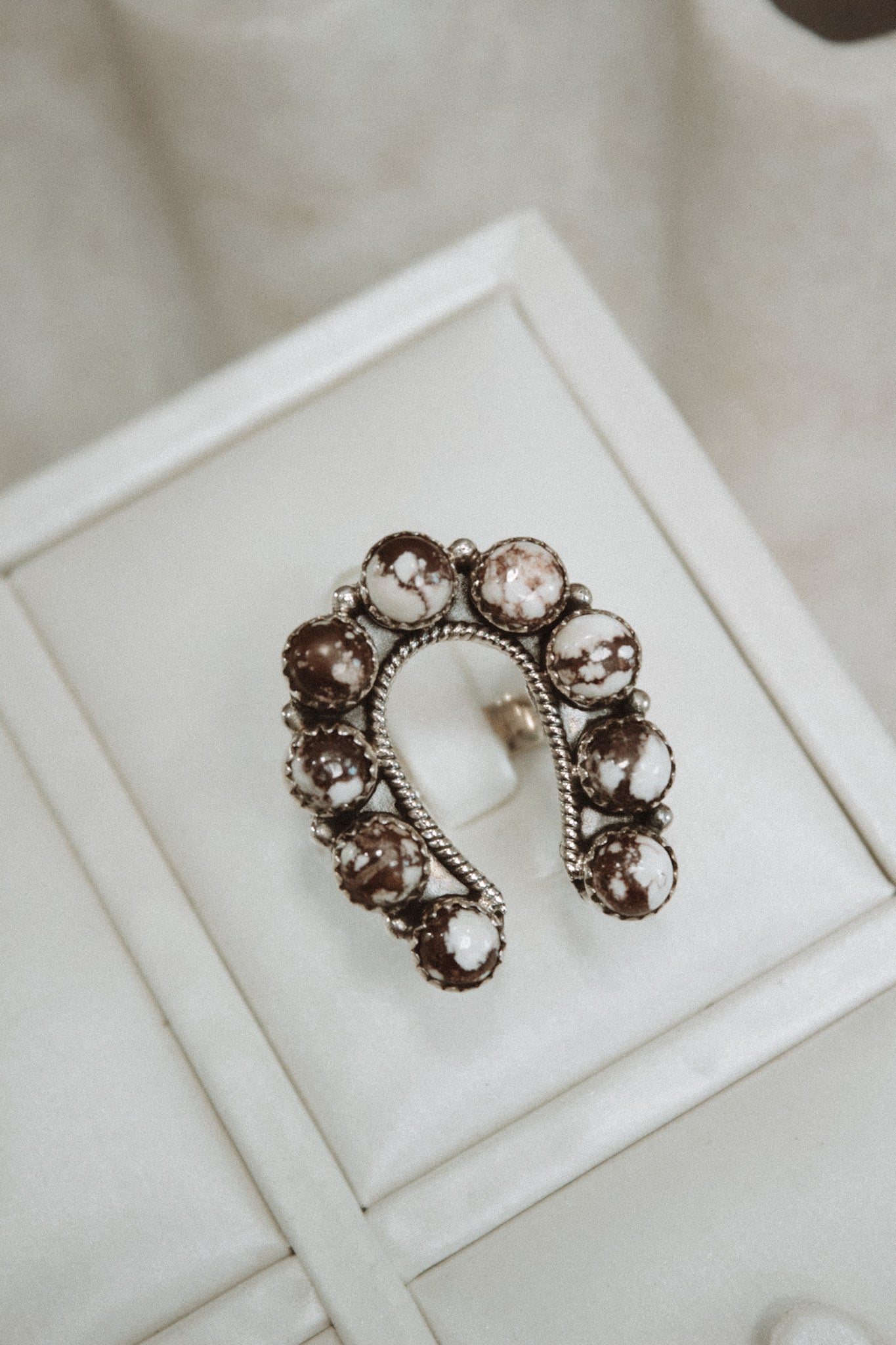 Small Horseshoe Sterling Silver Cluster Ring-Cluster Rings-Krush Kandy, Women's Online Fashion Boutique Located in Phoenix, Arizona (Scottsdale Area)